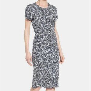 BOSS by Hugo Boss Enedita Print Faux Wrap Dress Sz 4